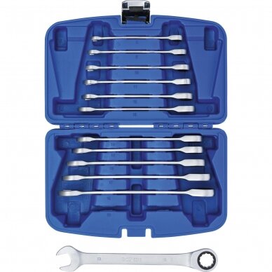 Terkšlinių raktų rinkinys | 8 - 19 mm | 12 vnt. (6541) 2 Terkšlinių raktų rinkinys | 8 - 19 mm | 12 vnt. (6541) 2