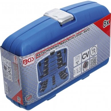 Terkšlinių raktų rinkinys | 8 - 19 mm | 8 vnt. (6540) 3 Terkšlinių raktų rinkinys | 8 - 19 mm | 8 vnt. (6540) 3