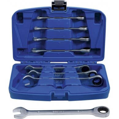 Terkšlinių raktų rinkinys | 8 - 19 mm | 8 vnt. (6540) 1 Terkšlinių raktų rinkinys | 8 - 19 mm | 8 vnt. (6540) 1