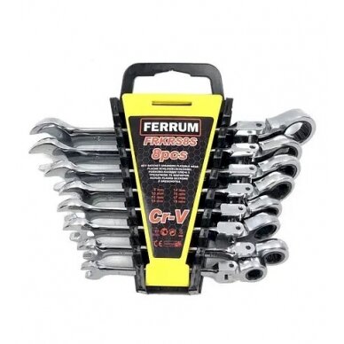 Terkšlinių raktų rinkinys | šarnyriniai | 8-19 mm | 8 vnt. (SK5308) Terkšlinių raktų rinkinys | šarnyriniai | 8-19 mm | 8 vnt. (SK5308)