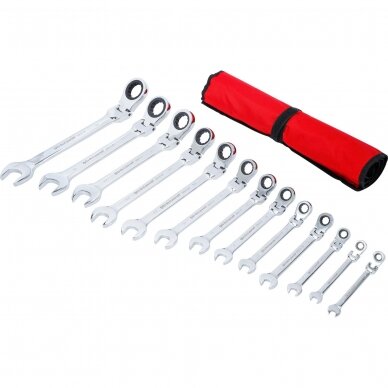 Terkšlinių raktų rinkinys | šarnyriniai | 8 - 32 mm | 13 vnt. (30012) 1 Terkšlinių raktų rinkinys | šarnyriniai | 8 - 32 mm | 13 vnt. (30012) 1