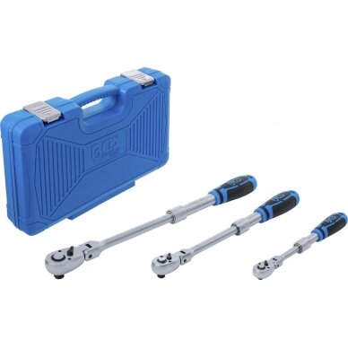 Terkšlių rinkinys | ištraukiamos šarnyrinės | 6,3 mm (1/4") / 10 mm (3/8") / 12,5 mm (1/2") | 3 vnt. (25128) Terkšlių rinkinys | ištraukiamos šarnyrinės | 6,3 mm (1/4") / 10 mm (3/8") / 12,5 mm (1/2") | 3 vnt. (25128)