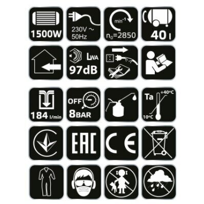 Tepalinis kompresorius vertikalus Neo 12K010, 40L 5