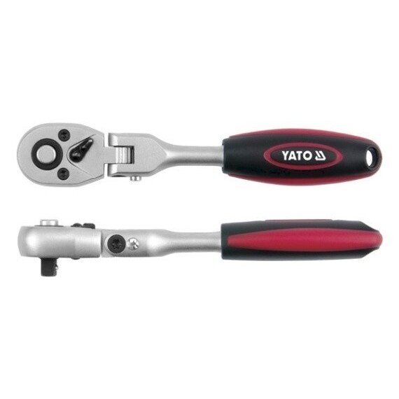 Terkšlė galvutėms lanksti, fiksuojama | išorinis kvadratas 12,5 mm (1/2") (YT-0327) Terkšlė galvutėms lanksti, fiksuojama | išorinis kvadratas 12,5 mm (1/2") (YT-0327)