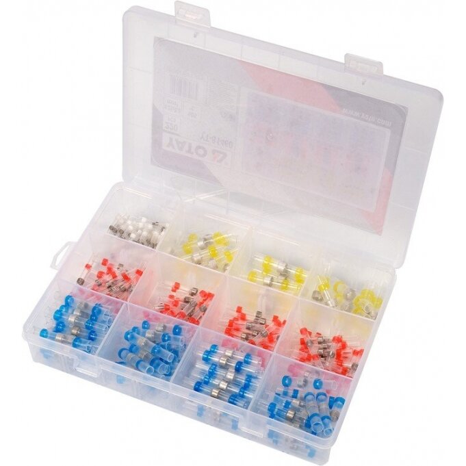 Termo gilzių / movų rinkinys | su alavu | 0,25-6 mm | 220 vnt. (YT-81460)