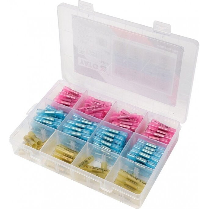 Termo gilzių / movų rinkinys | su variu | 0,5-6 mm | 220 vnt. (YT-81461) Termo gilzių / movų rinkinys | su variu | 0,5-6 mm | 220 vnt. (YT-81461)