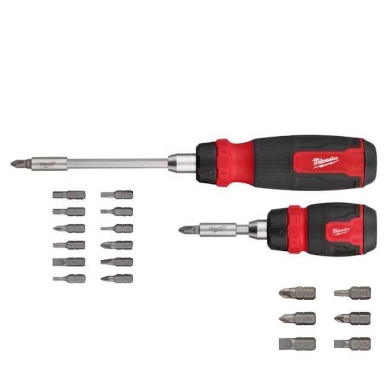 Terkšlinių atsuktuvų su antgaliais rinkinys MILWAUKEE Terkšlinių atsuktuvų su antgaliais rinkinys MILWAUKEE