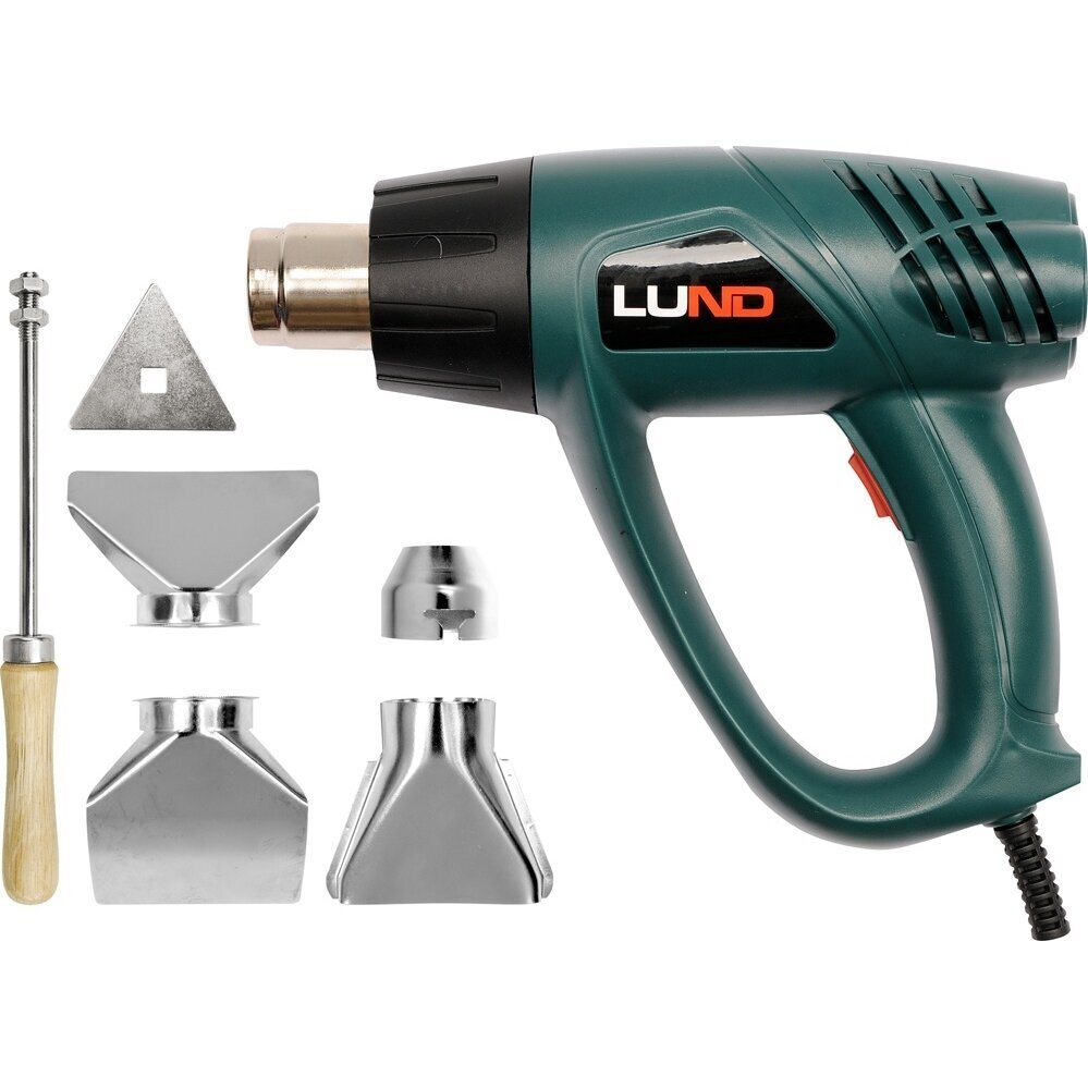 Techninis fenas - orpūtė Lund 79325, 2000W, su priedais Techninis fenas - orpūtė Lund 79325, 2000W, su priedais