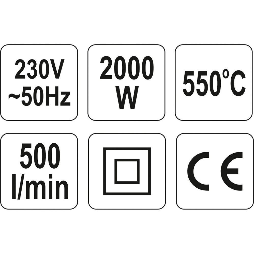 Techninis fenas - orpūtė Yato YT-82288, 2000W 4 Techninis fenas - orpūtė Yato YT-82288, 2000W 4