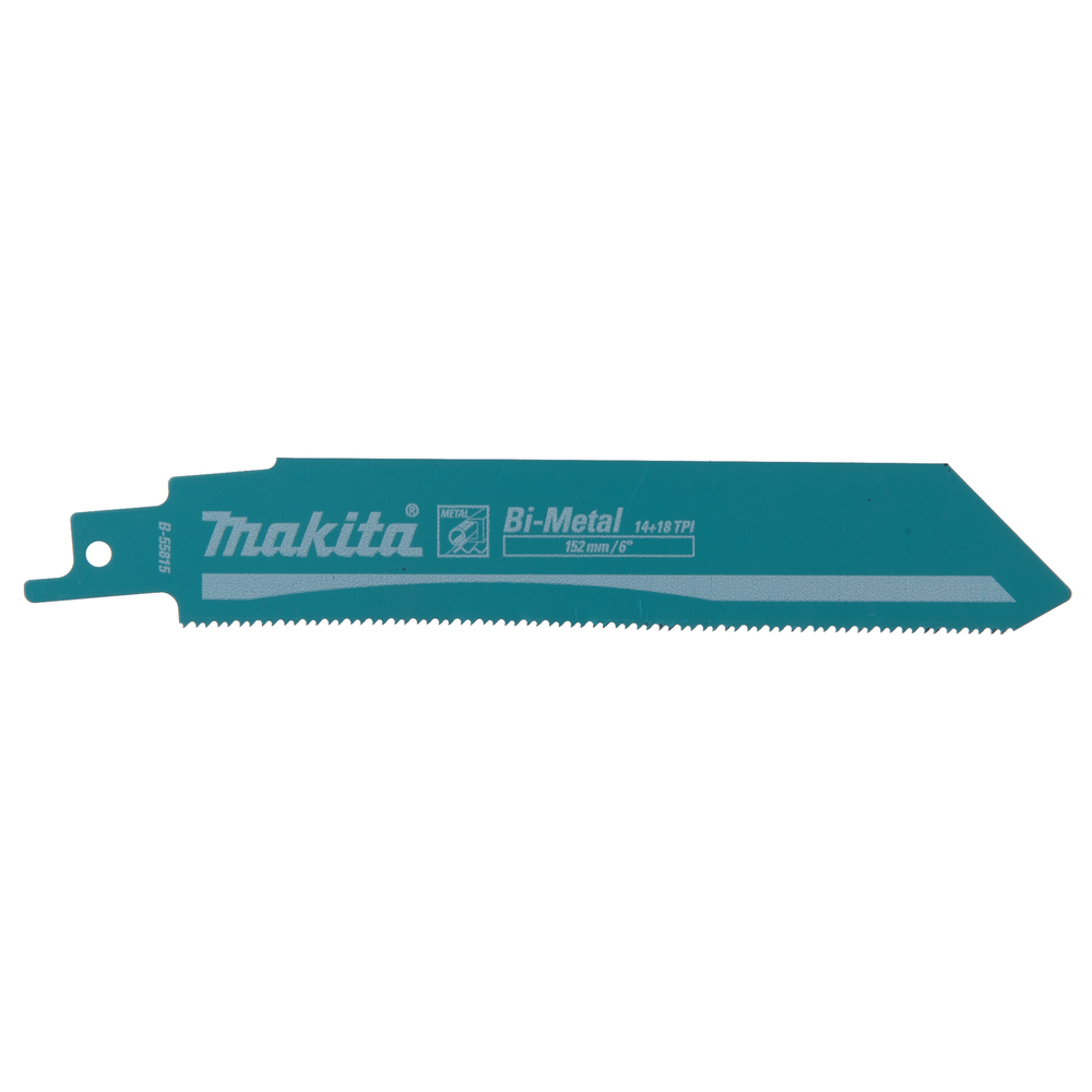 Tiesinio pjūklo pjūkleliai Makita B-55815,152X1,1MM (14+18TPI), 5 vnt., metalui Tiesinio pjūklo pjūkleliai Makita B-55815,152X1,1MM (14+18TPI), 5 vnt., metalui
