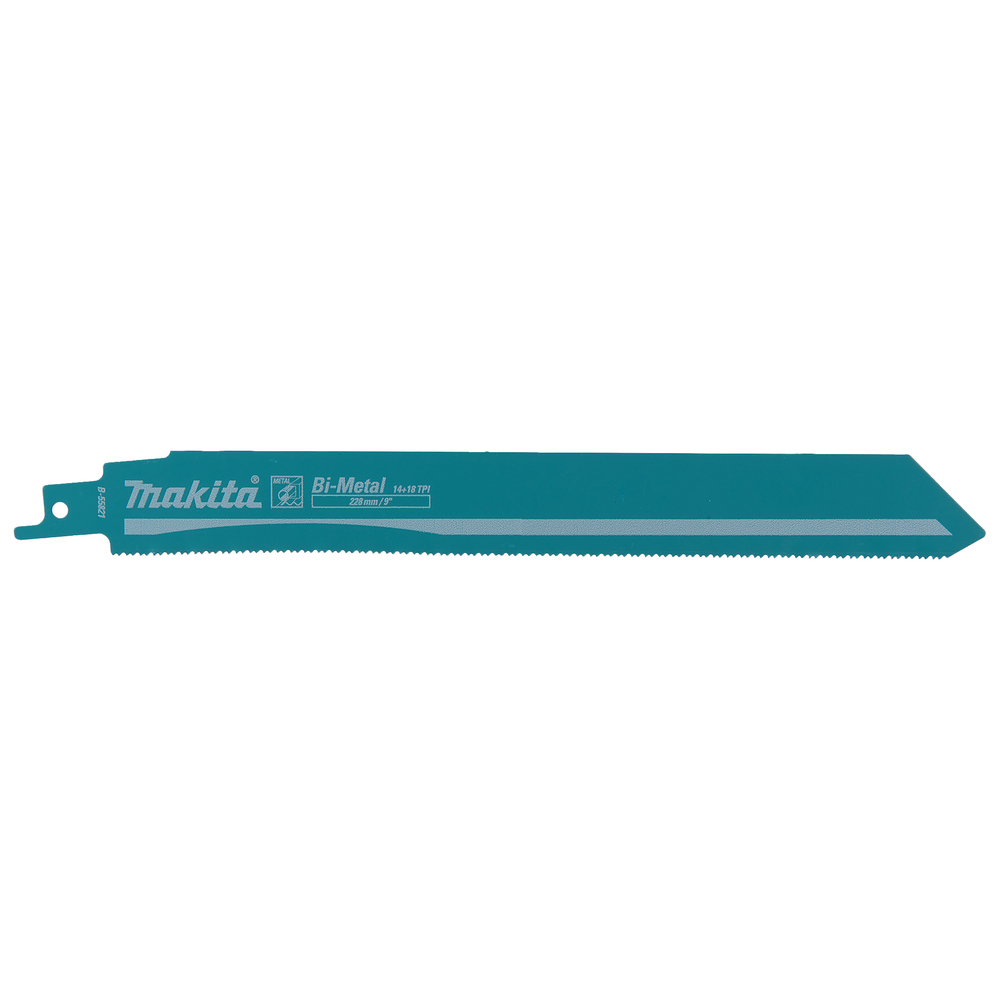 Tiesinio pjūklo pjūkleliai Makita B-55821, 228X1,1MM (14+18TPI), 5 vnt., metalui Tiesinio pjūklo pjūkleliai Makita B-55821, 228X1,1MM (14+18TPI), 5 vnt., metalui