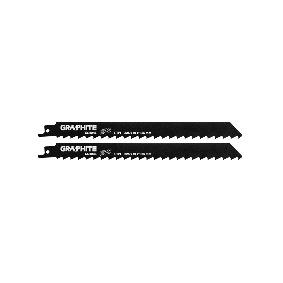 Tiesinio pjūklo gėlęžtės , HCS, 225 x 19 x 1.25 mm, 3TPI, rinkinys, 2 vnt. Tiesinio pjūklo gėlęžtės , HCS, 225 x 19 x 1.25 mm, 3TPI, rinkinys, 2 vnt.