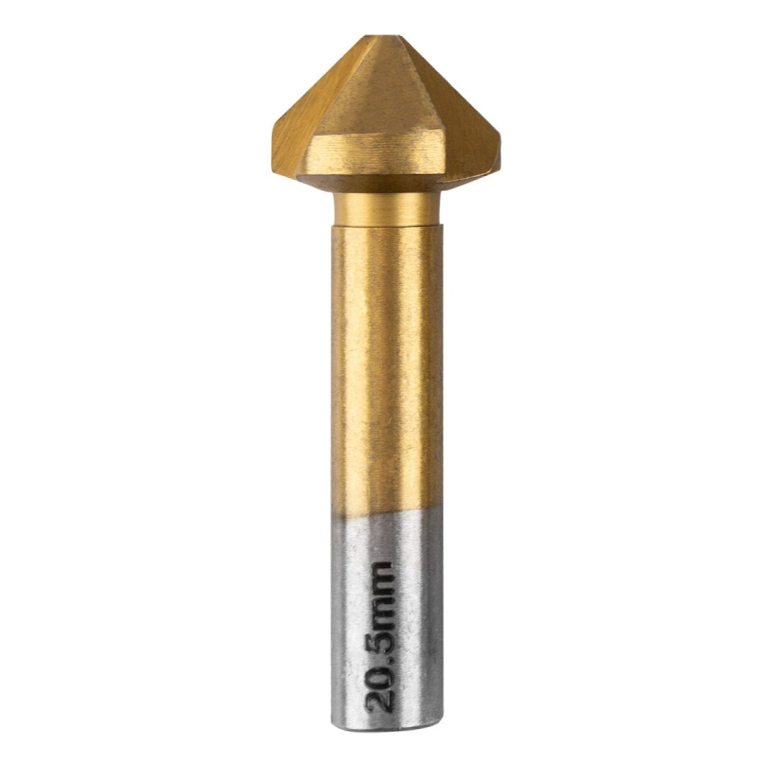 TiN stalviršio grąžtai, 6,3–20,5 mm, rinkinys 6 vnt. 2