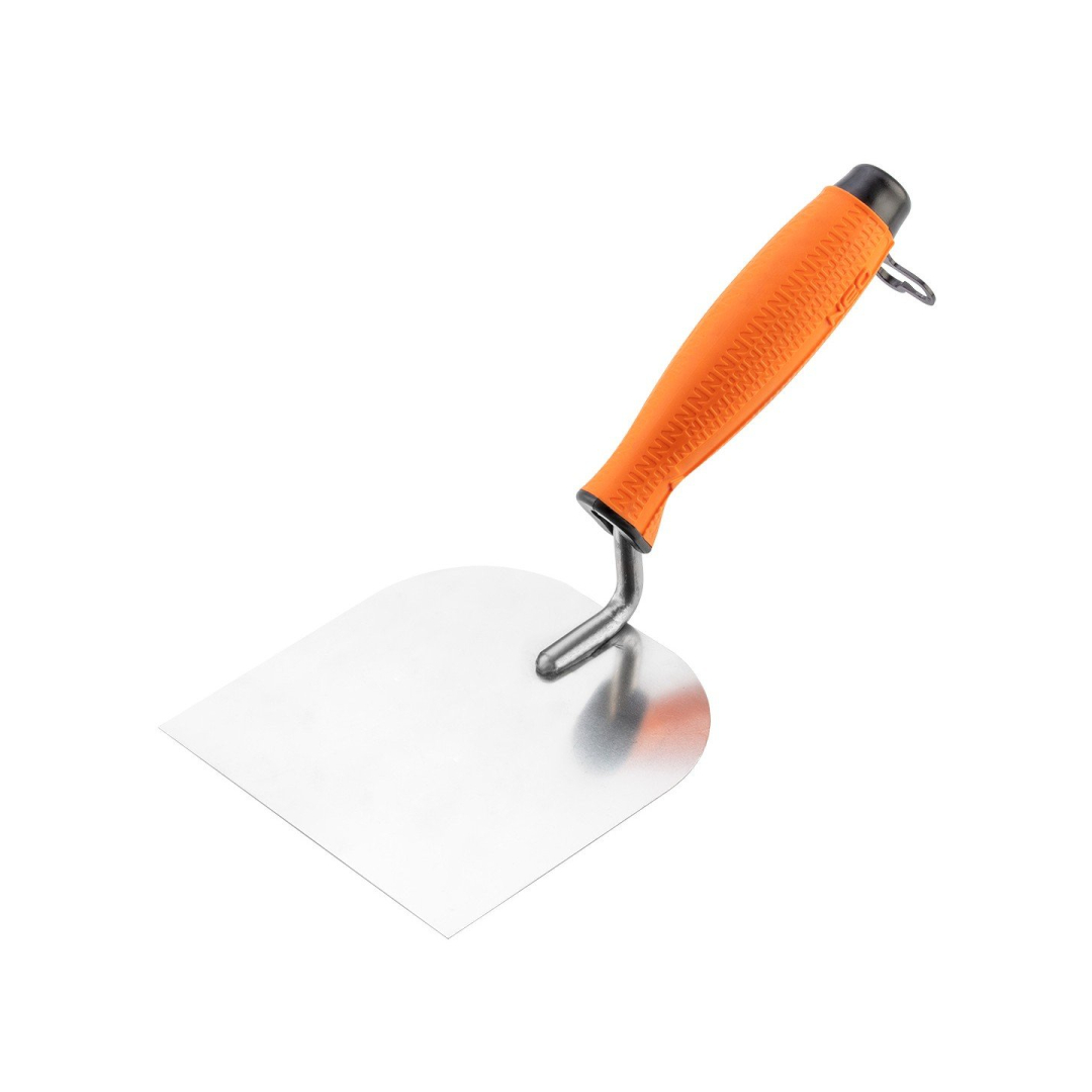 Tinko kraštinė mentele - suapvalinta , 120 mm, bi-material handle Tinko kraštinė mentele - suapvalinta , 120 mm, bi-material handle