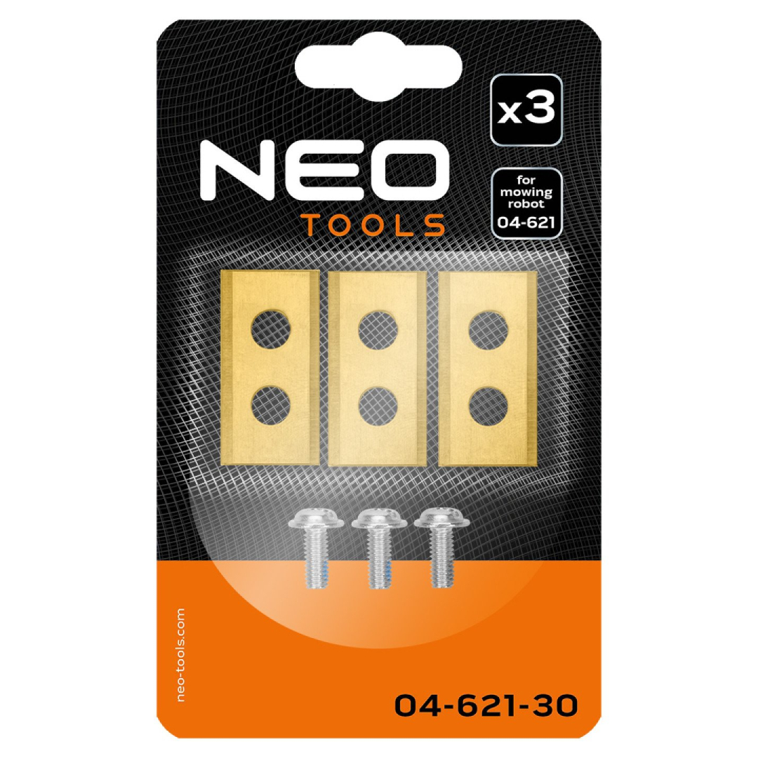 Titanu dengtų peilių rinkinys robotui vejapjovei NEO 04-621 3 vnt. 1