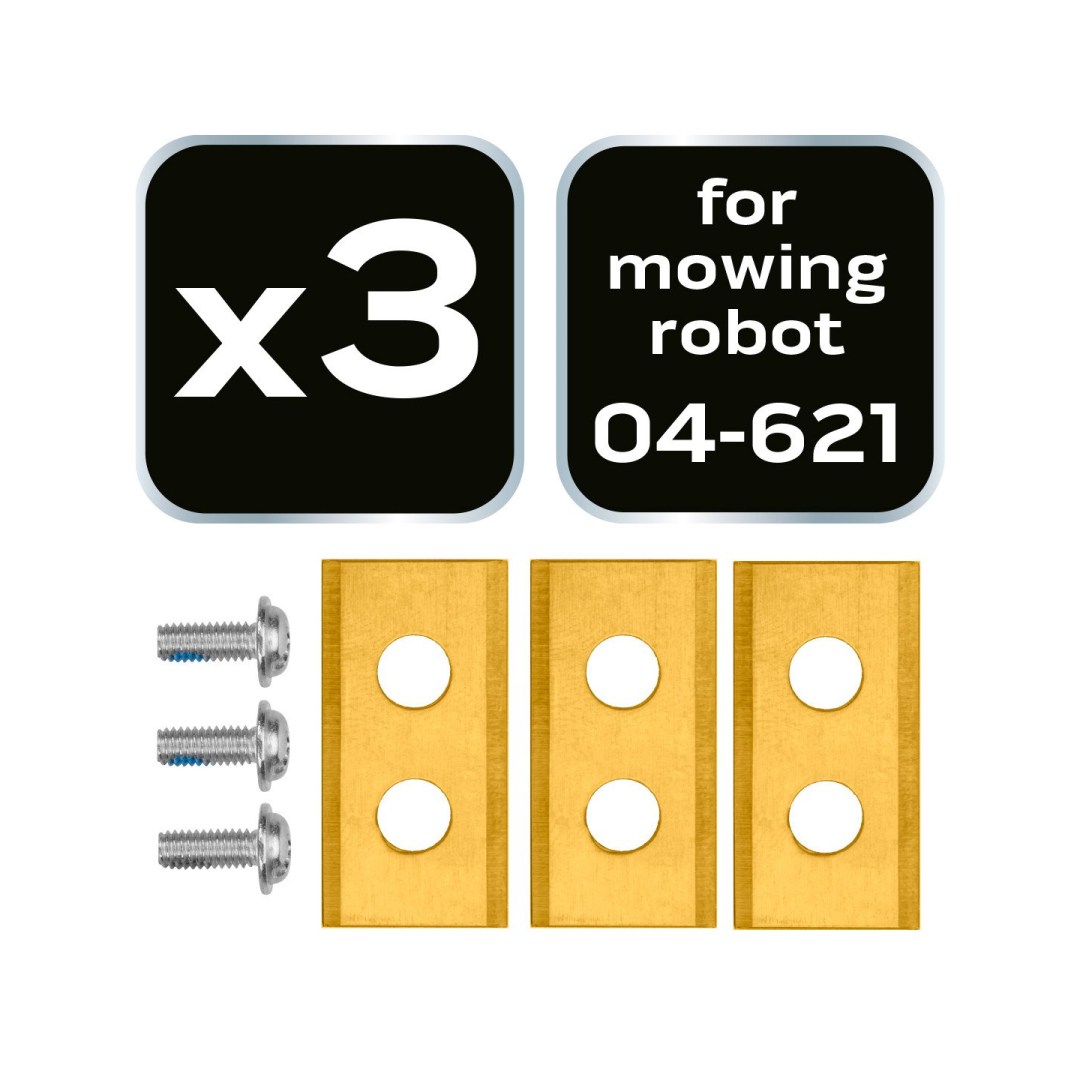 Titanu dengtų peilių rinkinys robotui vejapjovei NEO 04-621 3 vnt. 7