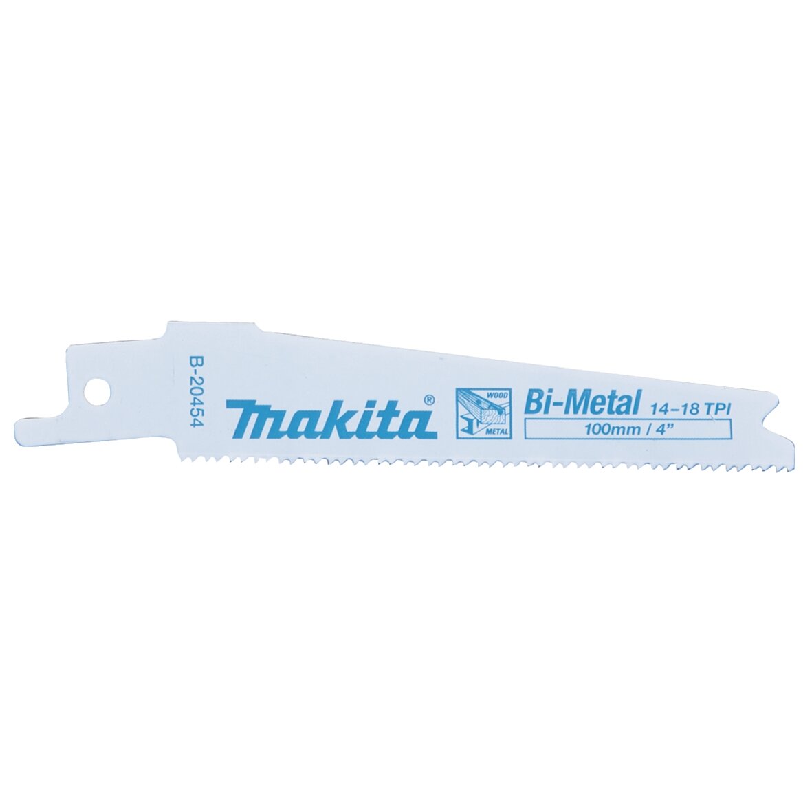 Tiesinio pjūklo pjūkleliai 100x0,9mm BiM metall  (14-18tpi), 5vnt, (S522BEF) Makita B-20454 Tiesinio pjūklo pjūkleliai 100x0,9mm BiM metall  (14-18tpi), 5vnt, (S522BEF) Makita B-20454