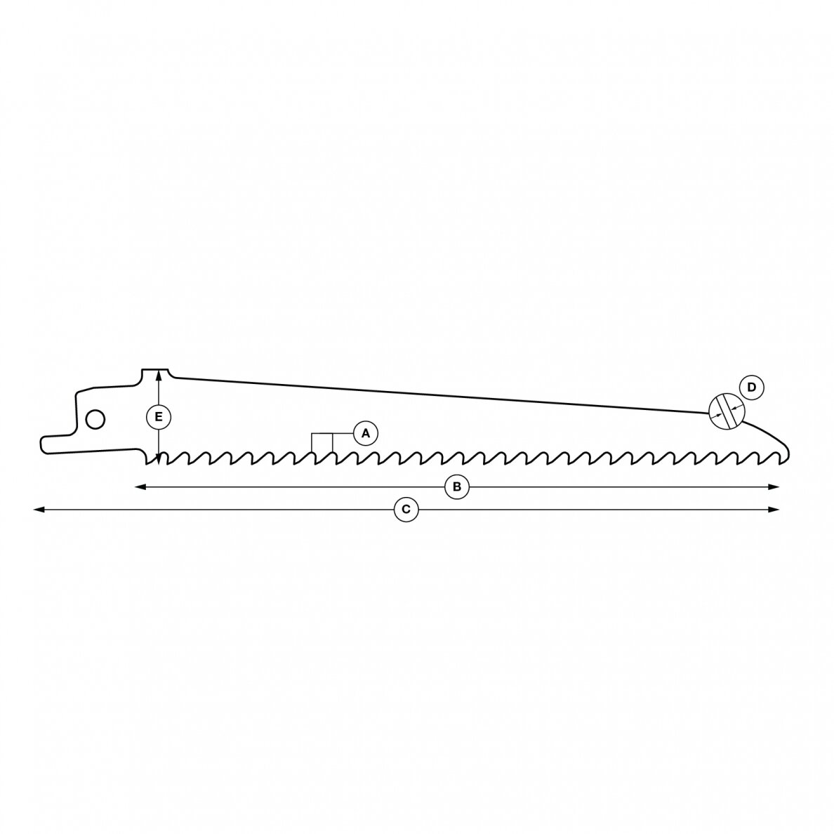 Ties. pj. „Specialist+" med. su vin. 150 mm 6TPI 4