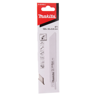 Tiesinio pjūklo pjūkleliai Makita B-05169-2, BIM 152x0,9 (18tpi), 2 vnt.