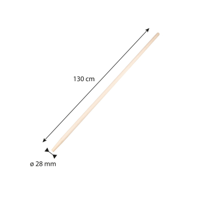Tiesi buko medienos rankena 28/130 (grėblys) 6 Tiesi buko medienos rankena 28/130 (grėblys) 6
