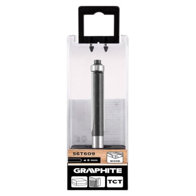 Tiesi medienos freza su guoliu, „Widia“, 9,5 x 38 mm, kotas 8 mm 1