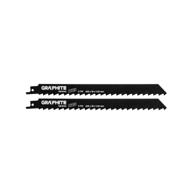 Tiesinio pjūklo gėlęžtės , HCS, 225 x 19 x 1.25 mm, 3TPI, rinkinys, 2 vnt. Tiesinio pjūklo gėlęžtės , HCS, 225 x 19 x 1.25 mm, 3TPI, rinkinys, 2 vnt.