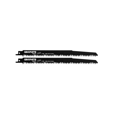 Tiesinio pjūklo gėlęžtės , HCS, 240 x 19 x 1.5 mm, 5TPI, rinkinys, 2 vnt.
