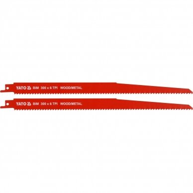 Tiesinio pjūklo geležtės Yato YT-33935, 300mm, 2vnt