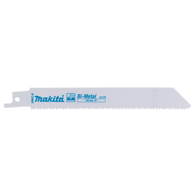 Tiesinio pjūklo pjūkleliai Makita B-31843-2, BIM 152x0,9mm, (10tpi), 2 vnt. Tiesinio pjūklo pjūkleliai Makita B-31843-2, BIM 152x0,9mm, (10tpi), 2 vnt.