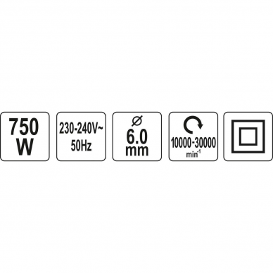 Elektrinis tiesinis šlifuoklis Yato, 750 W 3 Elektrinis tiesinis šlifuoklis Yato, 750 W 3