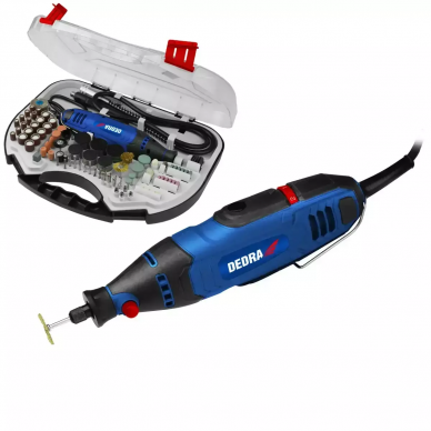 Tiesinis šlifuoklis Dedra DED7944Z2, 135 W, su priedais (215 vnt.) Tiesinis šlifuoklis Dedra DED7944Z2, 135 W, su priedais (215 vnt.)