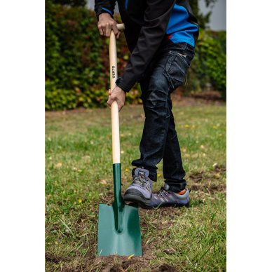 Tiesus kastuvas, medinė rankena, "T" formos rankena, amerikietiškas 1 Tiesus kastuvas, medinė rankena, "T" formos rankena, amerikietiškas 1