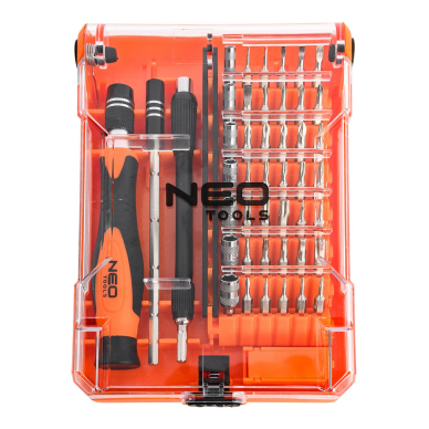 Tikslūs atsuktuvas su rankena 45 vnt. 6