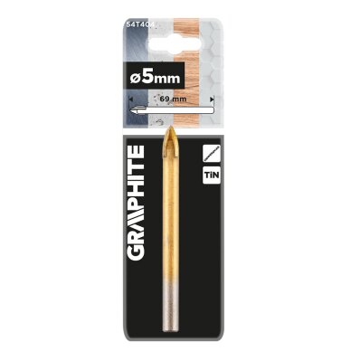 TiN universalus grąžtas, 5 mm 1