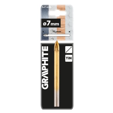 TiN universalus grąžtas, 7 mm 1