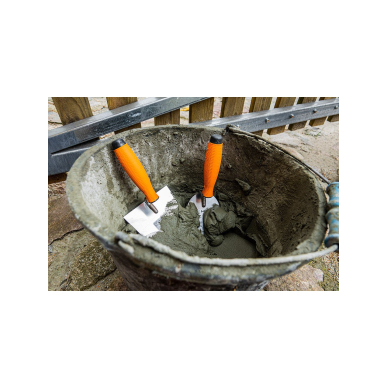 Tinko kraštinė mentele - suapvalinta , 100 mm, medine rankena 5