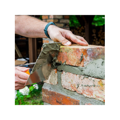 Tinko kraštinė mentele - trapecinė, 180 mm, bi-material handle 2 Tinko kraštinė mentele - trapecinė, 180 mm, bi-material handle 2