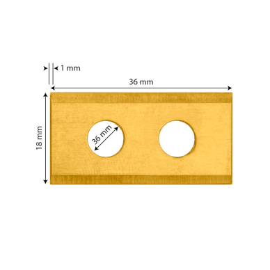 Titanu dengtų peilių rinkinys robotui vejapjovei NEO 04-621 3 vnt. 6 Titanu dengtų peilių rinkinys robotui vejapjovei NEO 04-621 3 vnt. 6