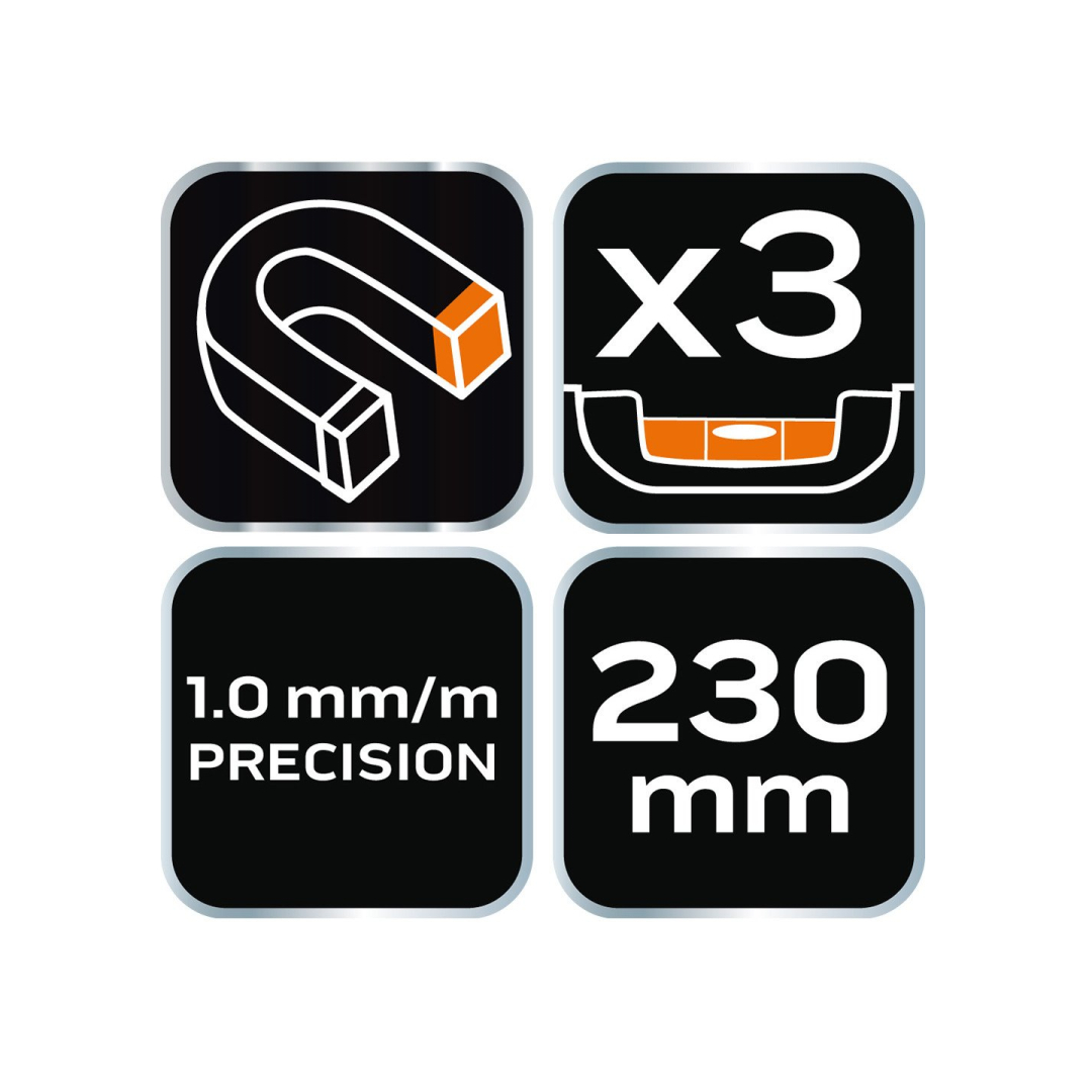 Torpedo gulsčiukas 230 mm, su magnetu 6