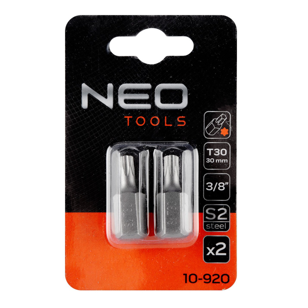 TORX Antgaliukai T30 x 30 mm, S2 x 2 vnt. 1 TORX Antgaliukai T30 x 30 mm, S2 x 2 vnt. 1