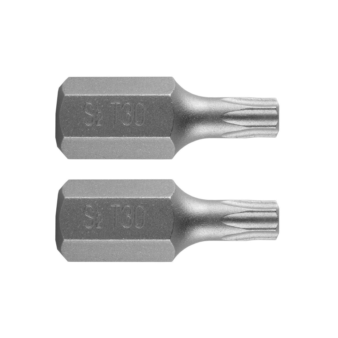 TORX Antgaliukai T30 x 30 mm, S2 x 2 vnt. TORX Antgaliukai T30 x 30 mm, S2 x 2 vnt.