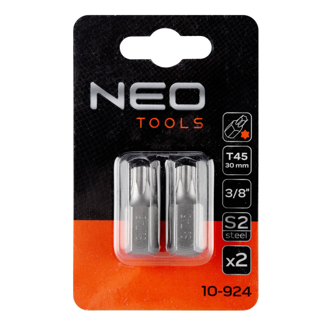 TORX Antgaliukai T45 x 30 mm, S2 x 2 vnt. 1 TORX Antgaliukai T45 x 30 mm, S2 x 2 vnt. 1