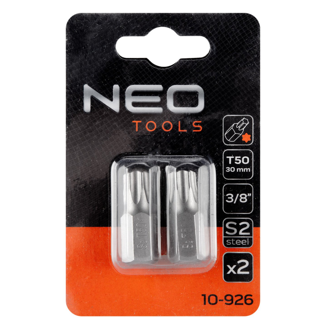 TORX Antgaliukai T50 x 30 mm, S2 x 2 vnt. 1 TORX Antgaliukai T50 x 30 mm, S2 x 2 vnt. 1