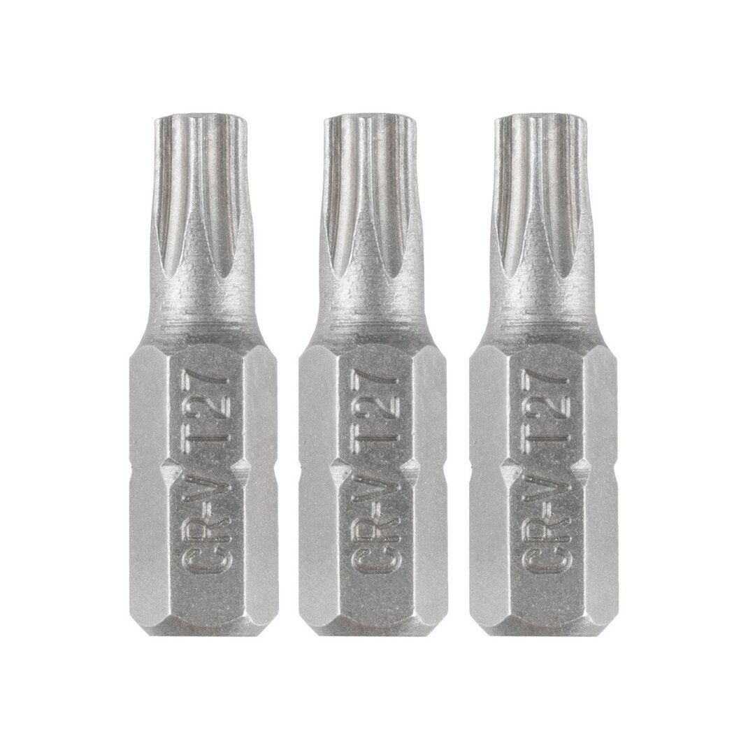 „Torx“ bitai T27 x 25 mm, 3 vnt „Torx“ bitai T27 x 25 mm, 3 vnt