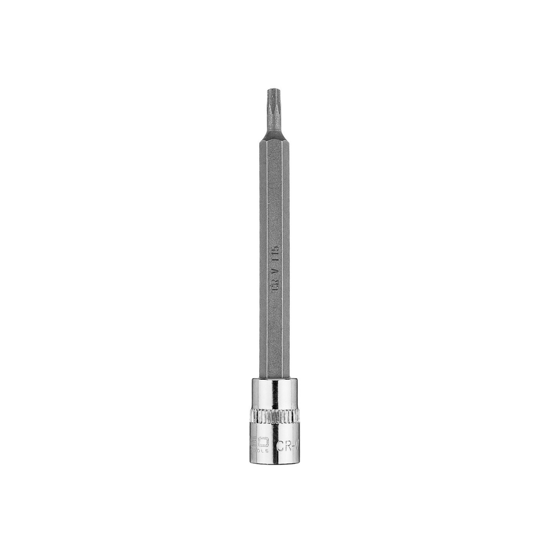 TORX TX15 antgalis su 1/4" ilgio galvutė, 87 mm TORX TX15 antgalis su 1/4" ilgio galvutė, 87 mm