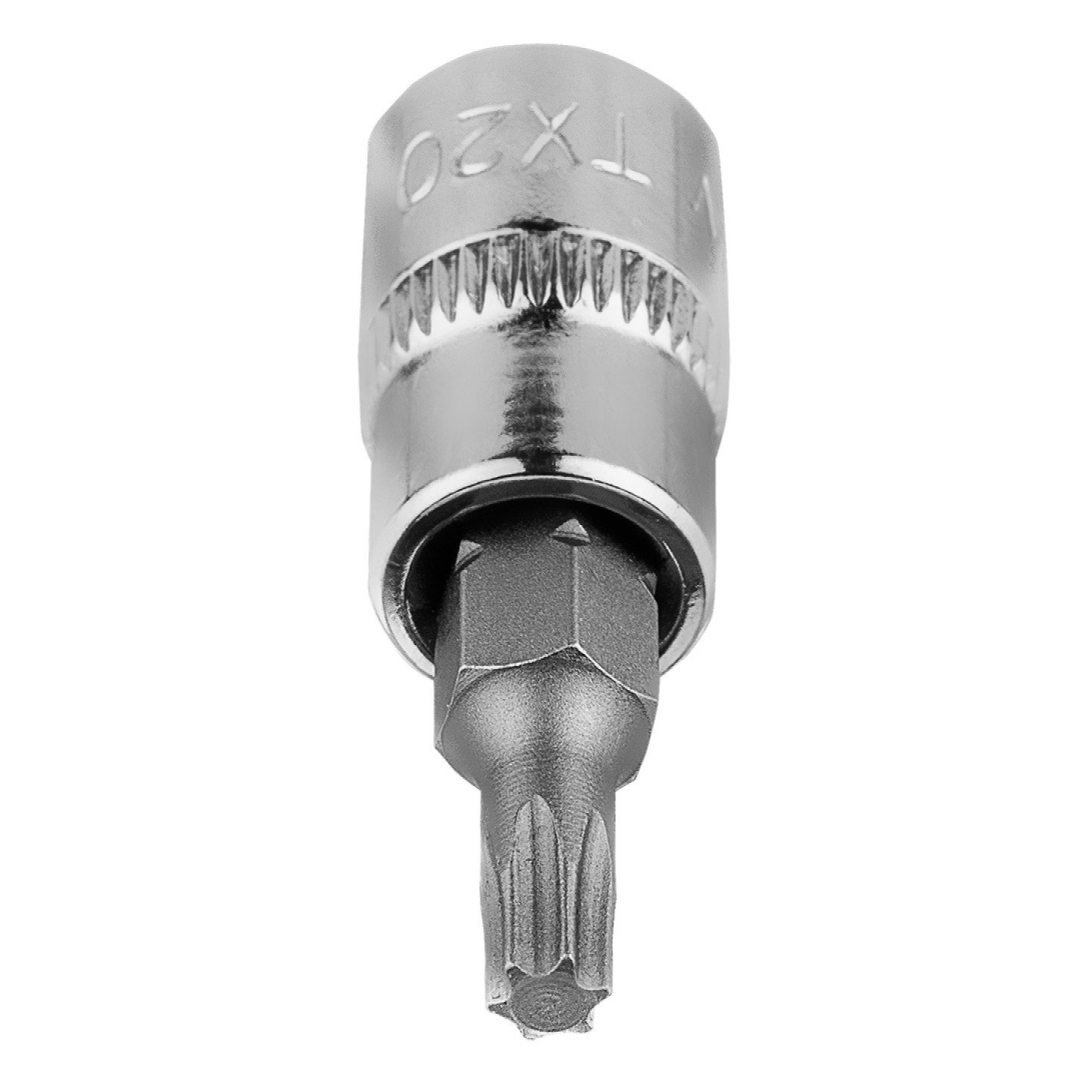 TORX TX20 antgalis su 1/4" galvutė, trumpas, 37 mm 4