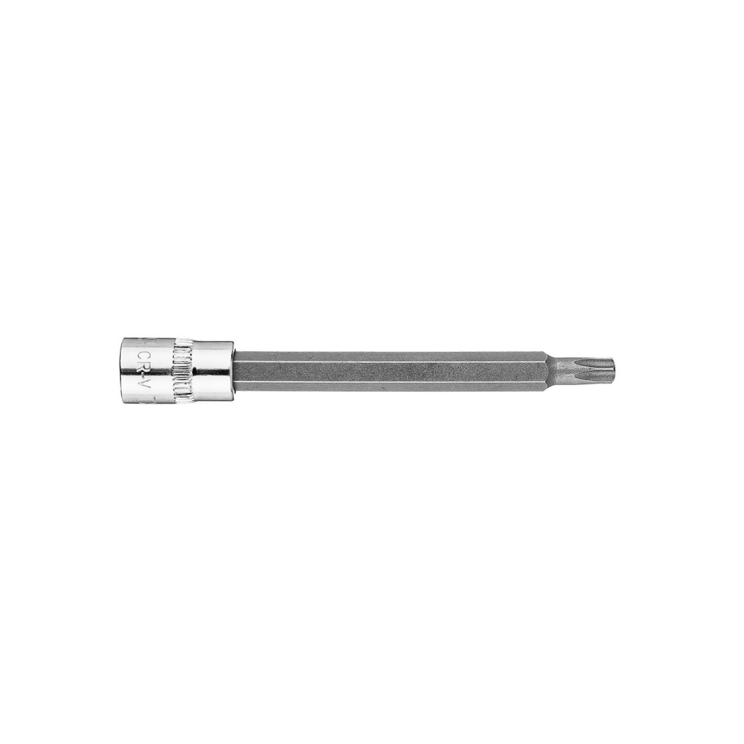 TORX TX27 antgalis su 1/4" galvute, ilgas, 87 mm 1