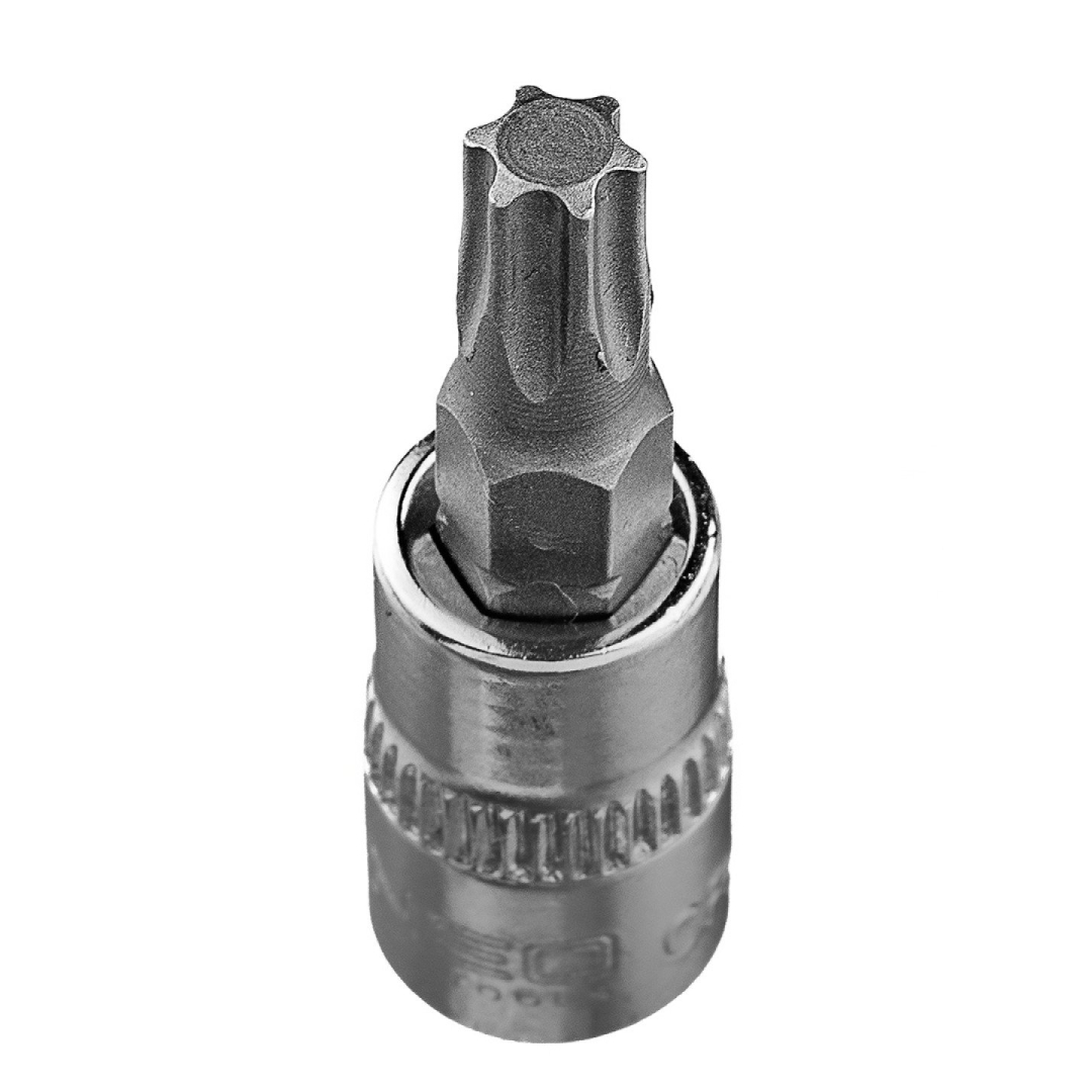 TORX TX30 antgalis su 1/4" galvutė, trumpuoju, 37 mm 3
