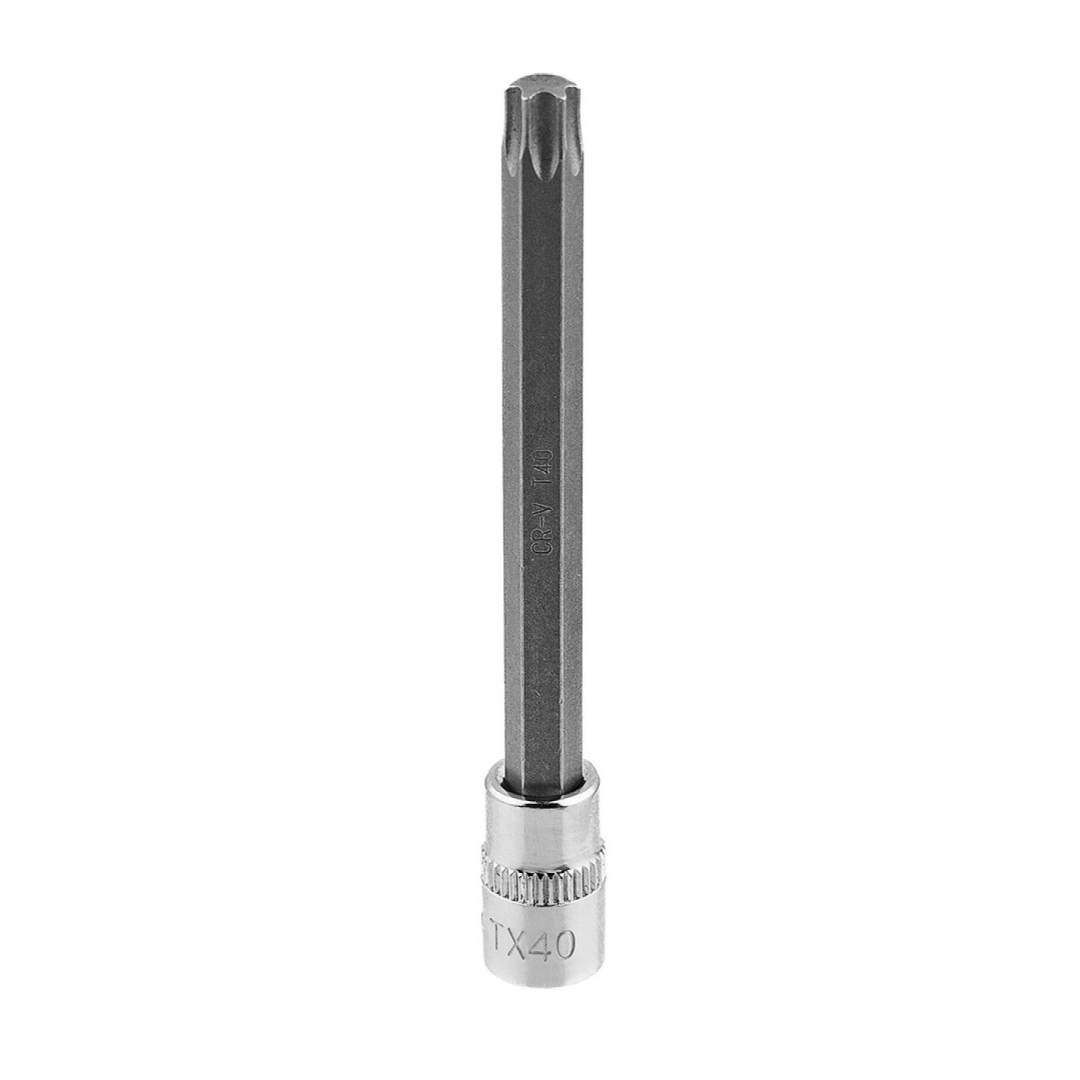 TORX TX40 antgalis su 1/4" galvute, ilgas, 87 mm 1