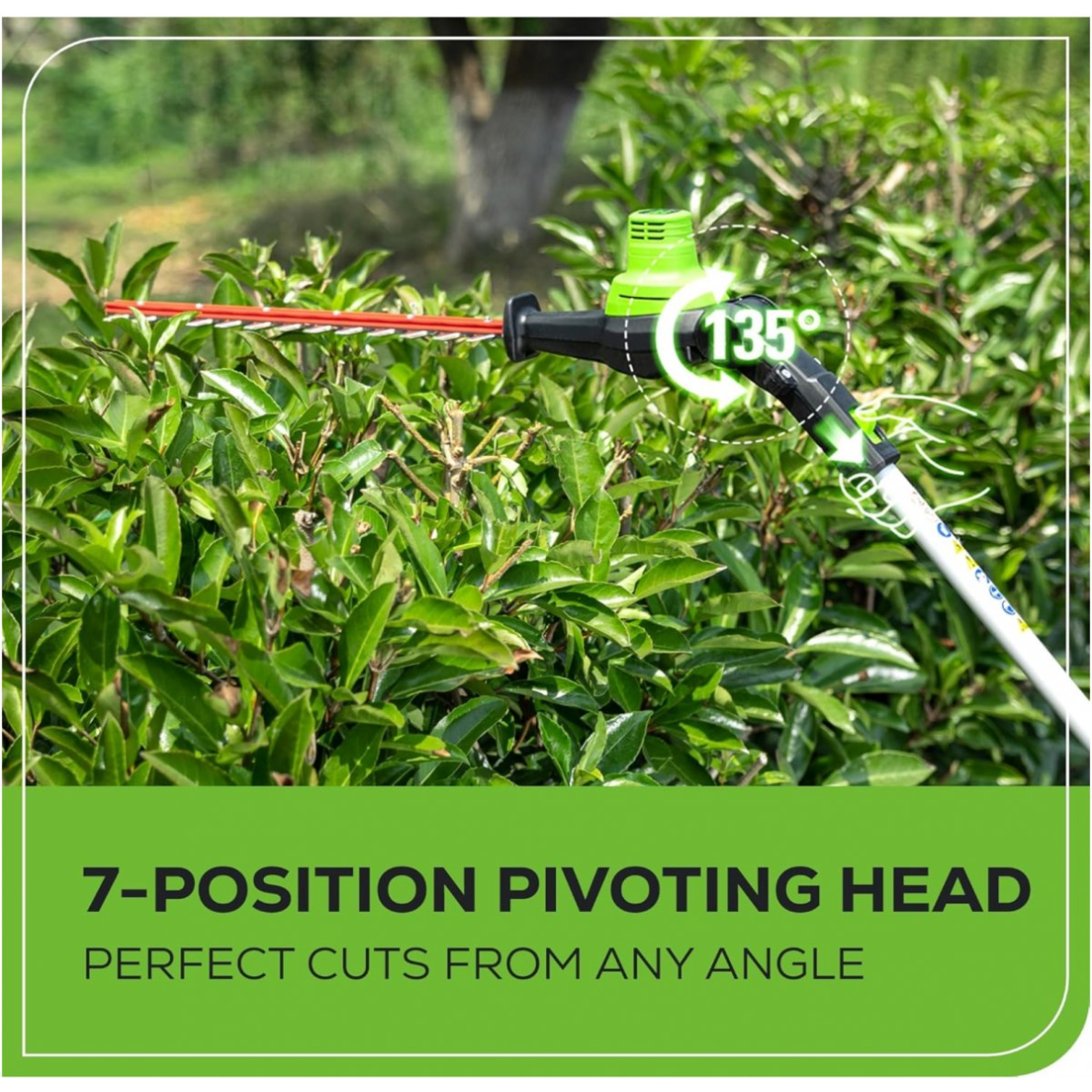 TOLI SIEKIANTIS GYVATVORIŲ GENĖTUVAS  (akumuliatorius ir kroviklis) Greenworks 24V PH24B211-01 13